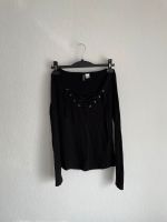 H&M Langarmshirt mit Schnürung | schwarz | Gr. 36/S Niedersachsen - Vechta Vorschau