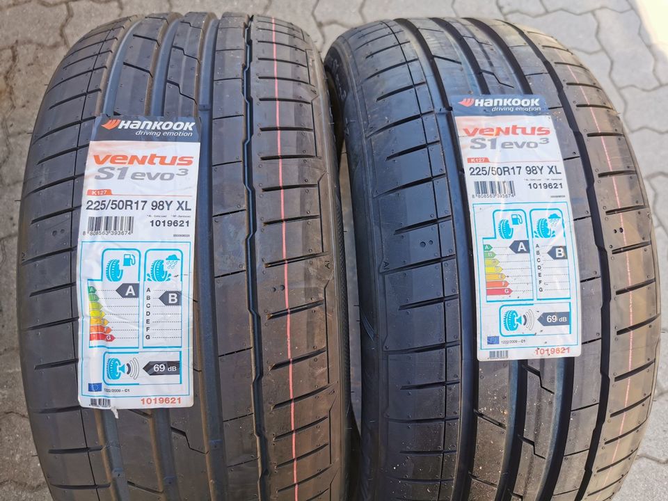 2 Sommerreifen Hankook Ventus EVO3 * 225/50R17 98Y incl Montage in Philippsburg