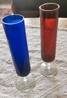 Sektglas, Sektkelch, kleine Glasvase in blau und rot, vintage Nordrhein-Westfalen - Euskirchen Vorschau