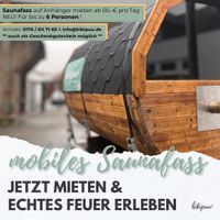 ANGEBOT Sauna mieten Saunafass mobil auf Anhänger Zuhause Nordrhein-Westfalen - Frechen Vorschau