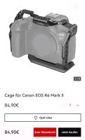 Smallrig Cage für Canon EOS R 6 Mark II,  wie neu / NP 85 € Hessen - Offenbach Vorschau
