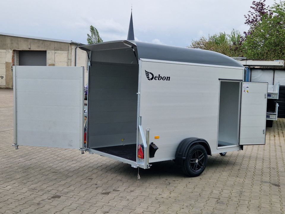 Debon Roadster C300 ALU-Kofferanhänger | 1.300kg | ALU-Felgen & alle Extras! in Neundorf