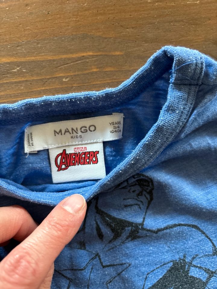 Avengers Shirt von Mango Kids in 104 Lavendel blau in Grevenbroich