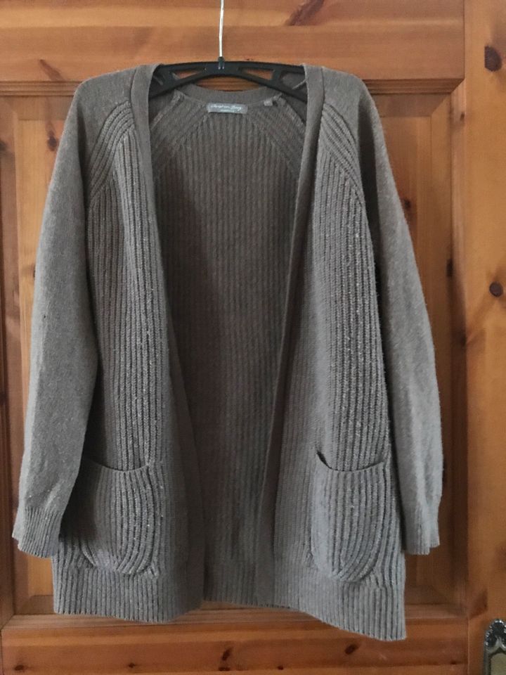 Strickjacke Cardigan Christian Berg Schurwolle hellbraun 38 40 M in Bördeland