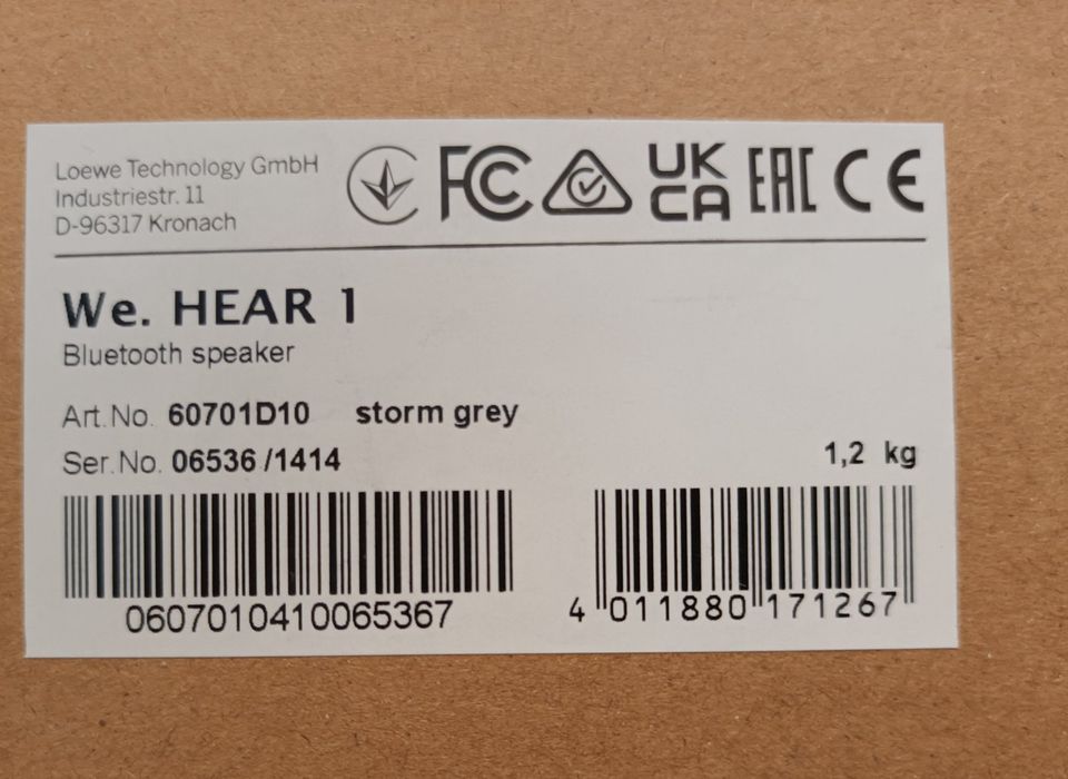 Loewe We.Hear 1 Bluetooth Lautsprecher NEU storm grey in Bayern - Presseck  | Lautsprecher & Kopfhörer gebraucht kaufen | eBay Kleinanzeigen ist jetzt  Kleinanzeigen