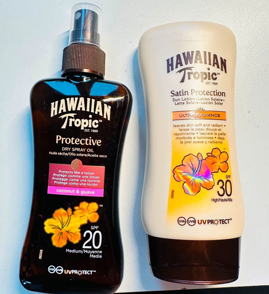 Hawaiian Tropik Oilspray und Lotion in Briedel