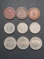Lot Münzen Kaiserreich 1914, 2 Pfennig bis 10 Pfennig Thüringen - Rudolstadt Vorschau