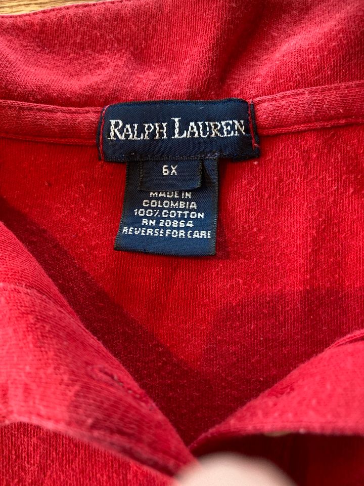 Ralph Lauren Poloshirt Polo Shirt Gr. 104 110 rot in Rellingen