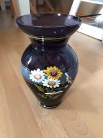 Wunderschöne Glasvase mit Blumen bemalt lila Margarithen Baden-Württemberg - Urbach Vorschau