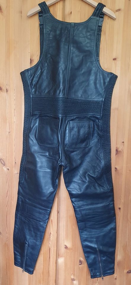 Krawehl Biker-Hose | Latzhose | Leder | Motorrad | 46 in Königstein