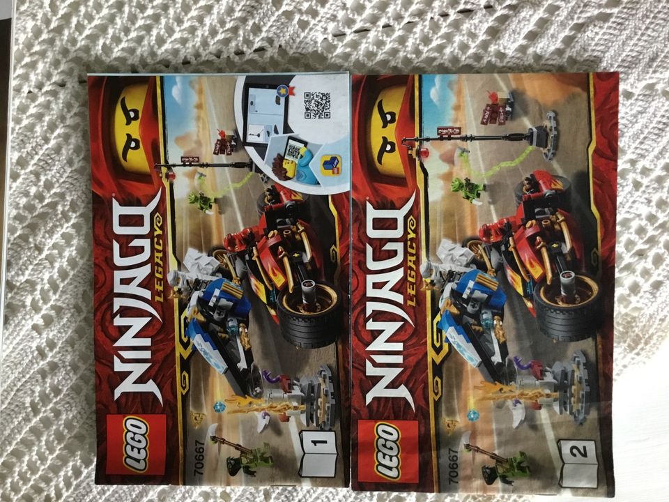 Lego Ninjago 70667 Feuer Bike, Schneemobil in Helbedündorf