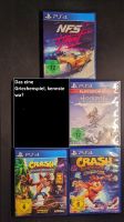 PS4 Spiele - Crash Trilogy, Crash 4, Horizon, NFS Heat, Grieche Berlin - Treptow Vorschau