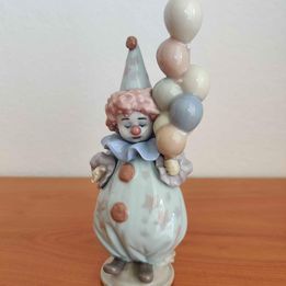 Lladró Porzellan Figur  "Clown mit Luftballons" Modell 5811- 1991 in Bad Rappenau