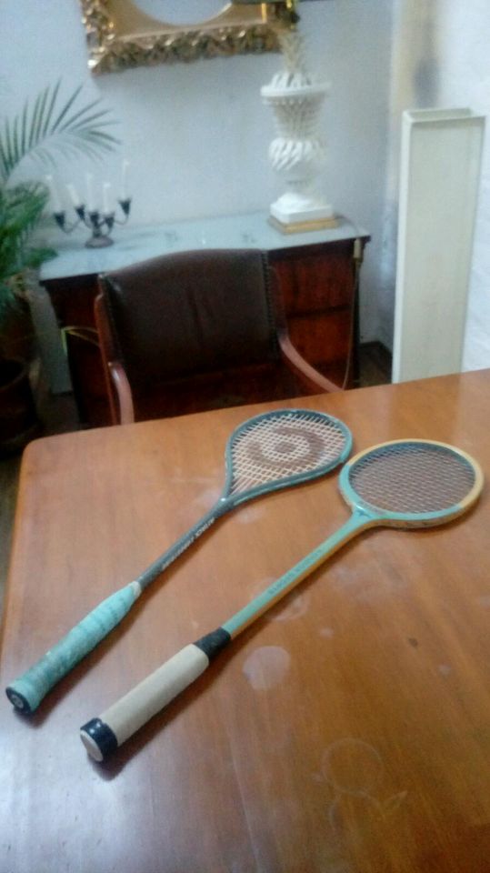 Vintage Squash Holz Schläger, gag Geschenk für Spieler in Frankfurt am Main