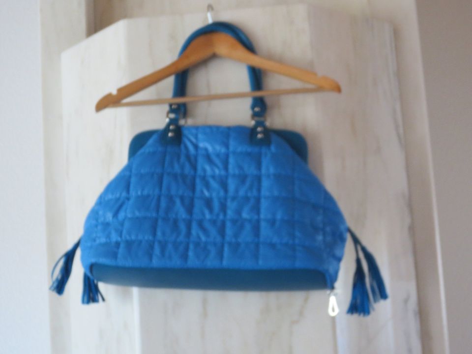 *NEU*TOLLE TASCHE**SHOPPER**FLUG-URLAUBSTASCHE*BLAU*VB in Hattenhofen