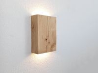 Wandlampe aus Holz - rustikale Altholz Wandleuchte hell Bayern - Palling Vorschau