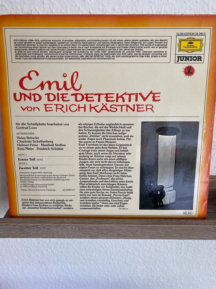 Emil und die Detektive von Erich Kästner, LP Vinyl in Hennef (Sieg)