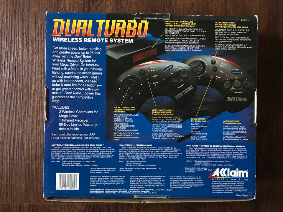 Sega Mega Drive - Acclaim Dual Turbo Wireless Remote System in Oelde