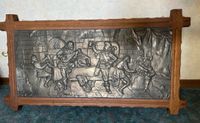 handgefertigt altes Zinn Relief Zinnbild mit Echtholz-Rahmen Bayern - Großheubach Vorschau