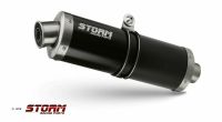 Auspuff STORM Black oval 400 mm Honda XRV 750 Africa Twin Niedersachsen - Lohne (Oldenburg) Vorschau