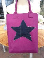 Tasche Shopper pink  Stern Filz Geschenk NEU ,DIY Baden-Württemberg - Königsbronn Vorschau