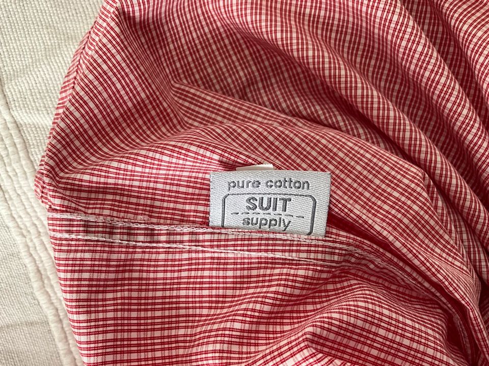 Herrenhemd Suitsupply Gr 37 / 14,5 Egyptian Cotton in rosé Caro in Königswinter