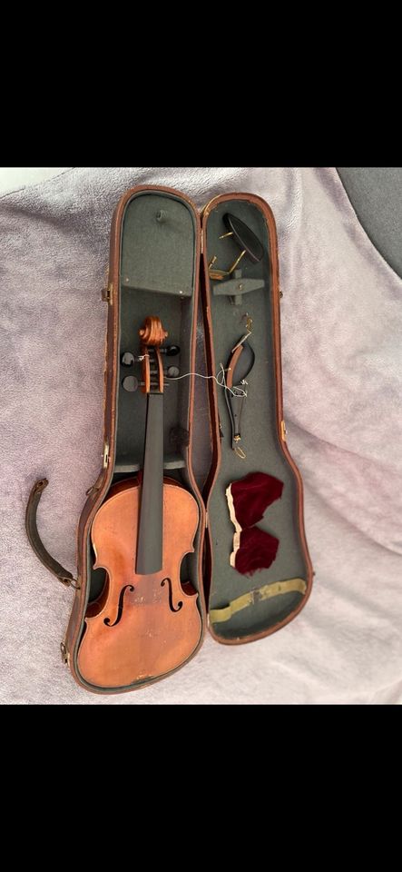 Hartschalenkoffer Geige Vintage Violine Koffer braun in Scharnebeck