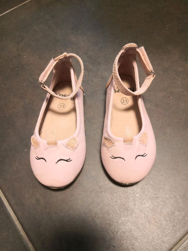 Schuhe Ballerina Einhorn Prinzessin Pink Rosa Gr. 23 Mädchenschuh in Schöneiche bei Berlin