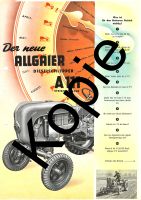 Allgaier Prospekt A 111 Nr. 191 von 1954, Original, 4 Seiten A4 Rheinland-Pfalz - Wörrstadt Vorschau