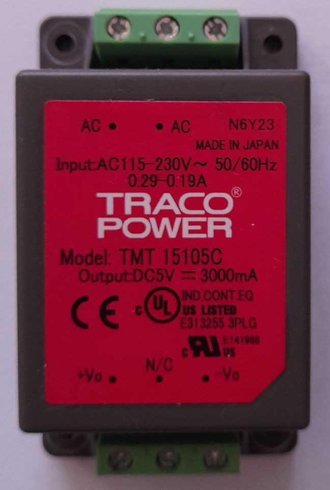 TracoPower TMT 15105C AC-DC Einbaunetzteil 5VDC 3A in Hemer