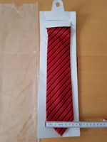 Krawatte rot Streifen schwarz/weiß Seide ca. 9 x 145 cm OVP neu Aachen - Vaalserquartier Vorschau