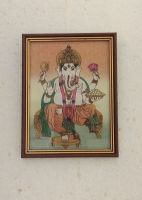 Gott Ganesha Indische Hinterglasmalerei Handarbeit L22,5 x B17 cm Eimsbüttel - Hamburg Eimsbüttel (Stadtteil) Vorschau