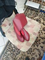 Rote Stiefel mit Pennyabsatz (einmal getragen) Niedersachsen - Dörverden Vorschau