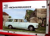 Peugeot 404 BREAK Kombi alter Prospekt aus 1968 technische Beschr Niedersachsen - Hoyerhagen Vorschau