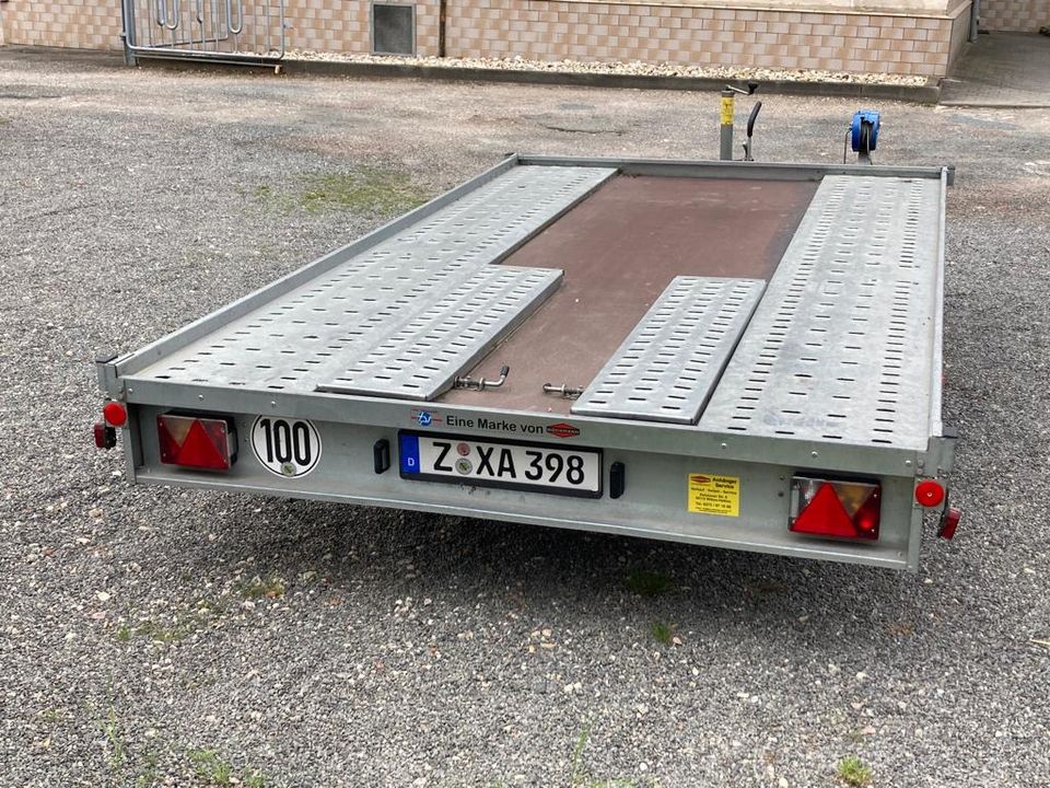 Fahrzeugtransport-Anhänger mieten - Nr.:12 / 3,50x2,00m - 1800kg in Wilkau-Haßlau