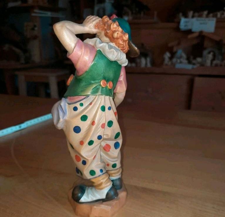 Clown Figur Holzfigur in Gachenbach