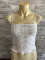 Abercrombie & Fitch Top Smocked weiß S 36 A&F Berlin - Lichtenberg Vorschau