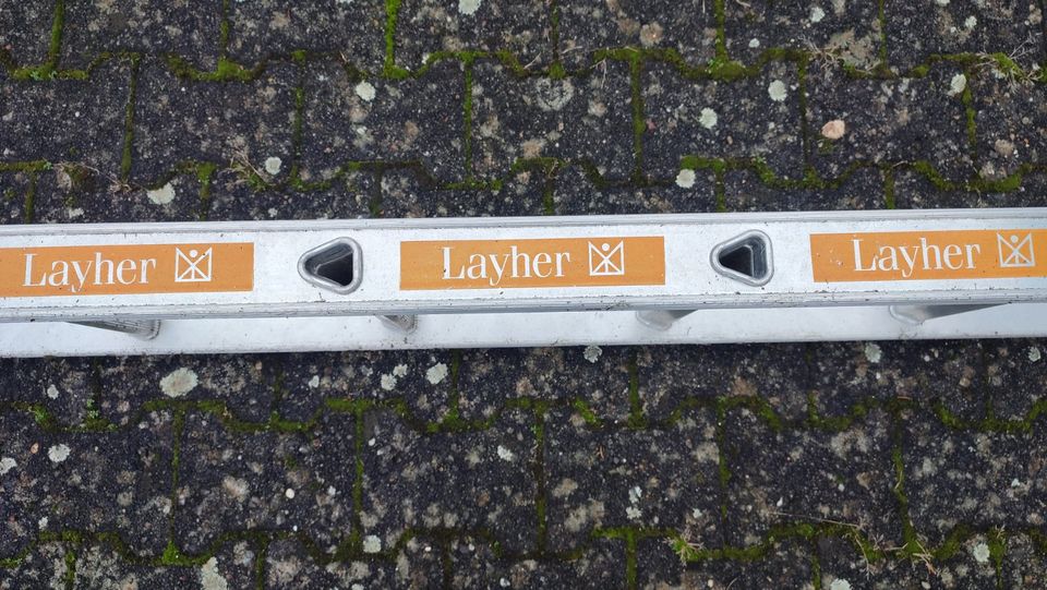 Anlegeleiter Layher 3,50m 12 Sprossen Leiter 6,4kg leicht in Rimbach