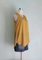H&M lange ärmellose Bluse Longbluse senfgelb Berlin - Mitte Vorschau