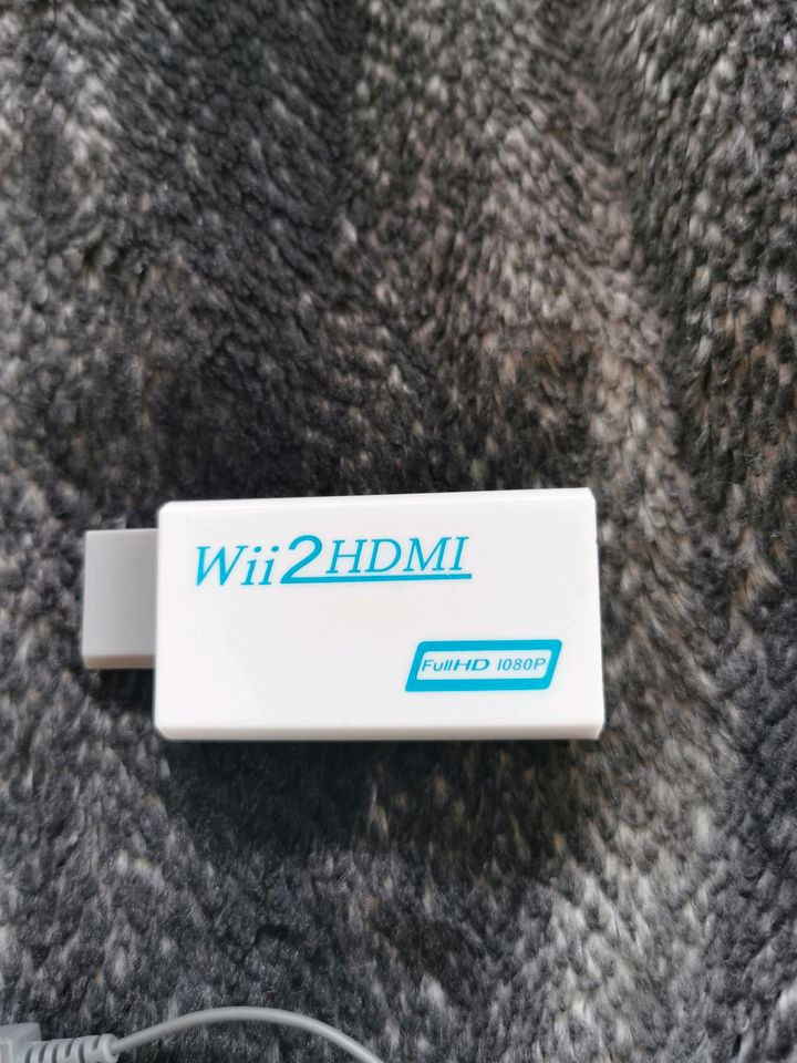 Wii Konsole, Spiele, Kontroller, Wii HDMI Adapter in Wrist
