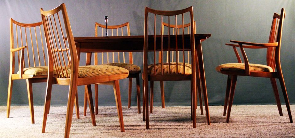 6 Ess-Zimmer-Stühle Dining Chairs 60er Esche mid century Teak Top in Bonn