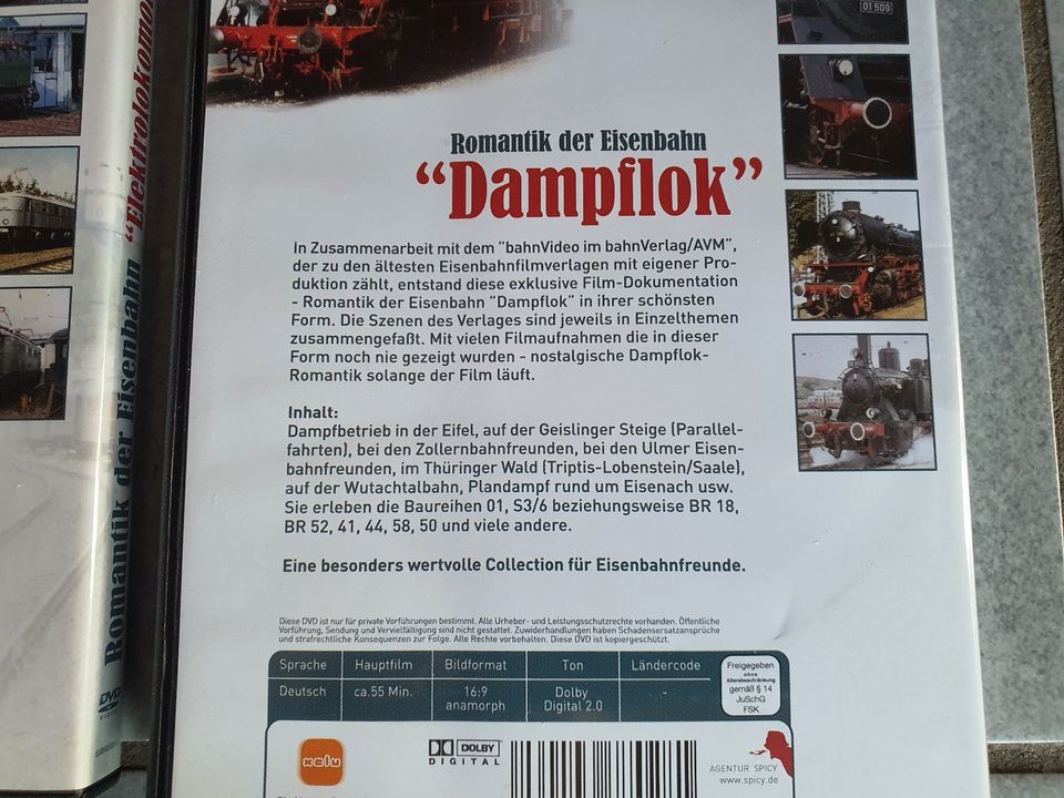 4 DVDs Romantik der Eisenbahn: Elektro, Dampflok, Diesel, Winter in Neuenkirchen