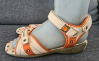 DOCKERS ECHTLEDER DAMEN SANDALEN GR.36 BEIGE/ORANGE KLETTVERSCHLU Bayern - Schweinfurt Vorschau