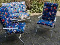 Terrasse Wintergarten Klappsessel + Klappbank stabil blau floral Niedersachsen - Buchholz in der Nordheide Vorschau