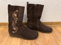 Marco Tozzi Damenstiefel - Echtes Wildleder - braun Gr. 40/41 Nordrhein-Westfalen - Gladbeck Vorschau
