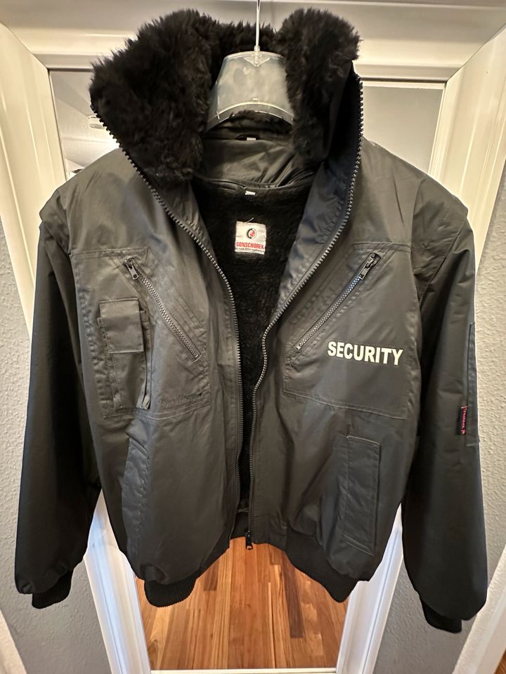 Neue Security Jacke schwarz mit abnehmbarem Futter in Bad Krozingen