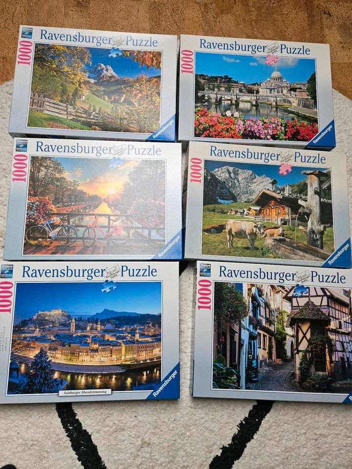 Ravensburger puzzle 1000, 1500 und 2000 teile in Nienstädt