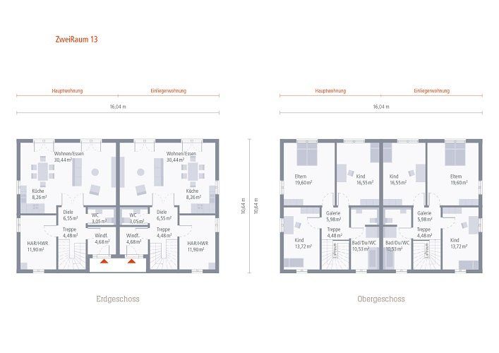 Jetzt  bei OKAL-Grundstückbonus sichern - URBANE STADTVILLA FÜR ZWEI FAMILIEN in Zeesen