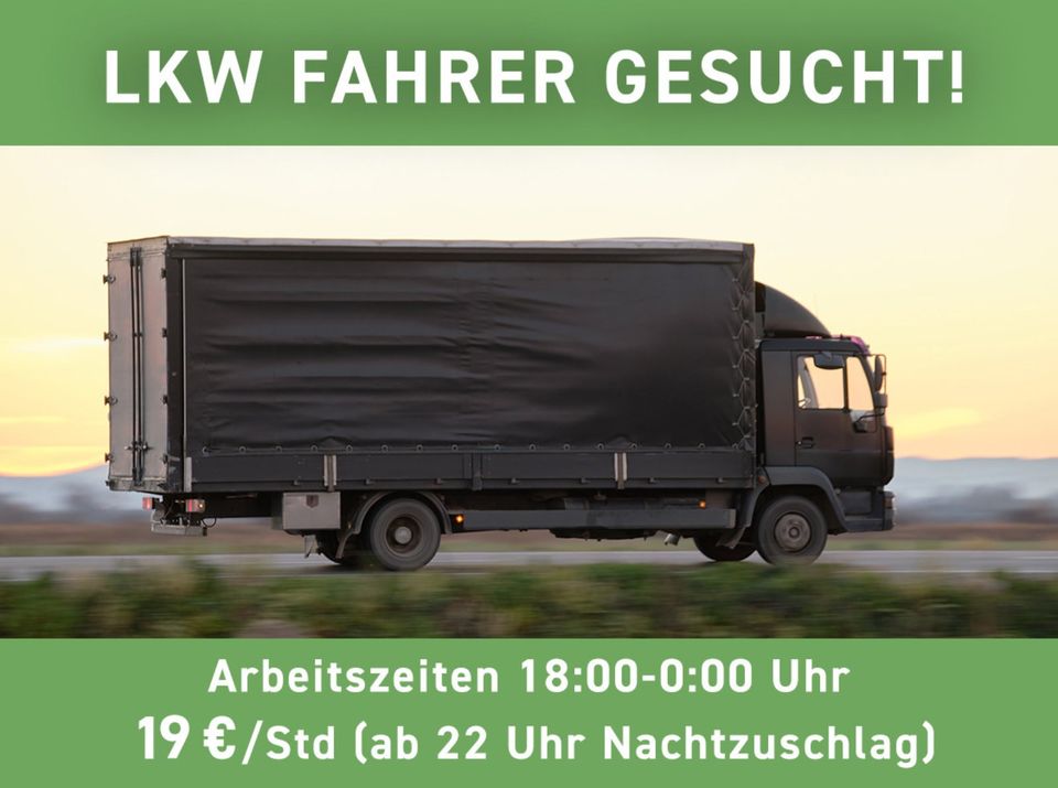 LKW Fahrer (Vollzeit oder Teilzeit-19€/Std) in Osnabrück gesucht! in Osnabrück