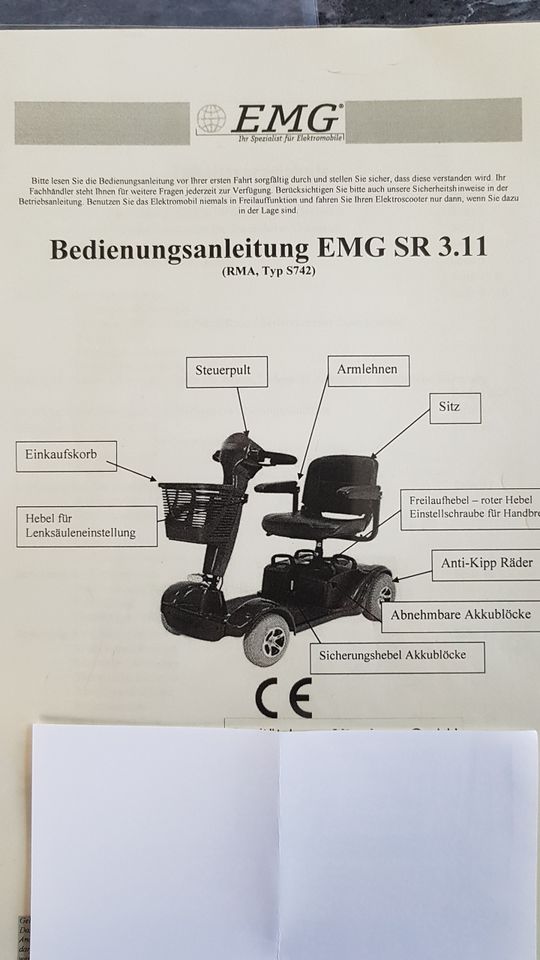 E-Scooter EMG SR 3.11. (Seniorenfahrzeug) in Meuselwitz